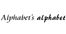 Alphabet’s alphabet